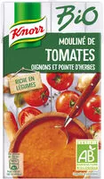 Mängden socker i Knorr Soupe Liquide Bio Mouliné de Tomates, Oignons et Pointe Thym 1L