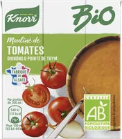 Mängden socker i KNORR Soupe Bio Mouliné de Tomates Oignons et Pointe de Thym 30cl