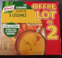 Mängden socker i Velouté  de 9 légumes