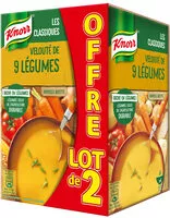 Mängden socker i Knorr Soupe Liquide Velouté de 9 Légumes Lot 2x1L