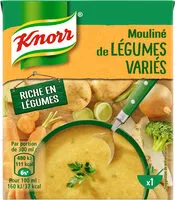 Mängden socker i Knorr Soupe Mouliné de Légumes Verts 30cl