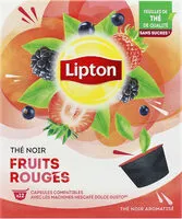 Mängden socker i Lipton Thé Noir Fruits Rouges 12 Capsules