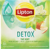 Mängden socker i Lipton Thé Vert Detox 20 Sachets