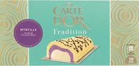 Mängden socker i Carte D'or Tradition Buche Glacée Myrtille Chocolat Blanc 10 parts 1l