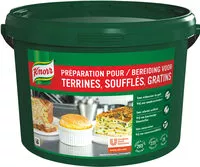 Mängden socker i Knorr Préparation pour terrines soufflés gratins déshydratée 3,2kg
