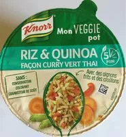 Mängden socker i Knorr Mon Veggie Pot Riz et Quinoa façon Curry Vert Thaï 69g