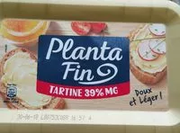 Mängden socker i Planta fin tartine 39%MG