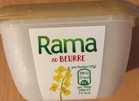 Mängden socker i Rama au beurre