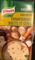Mängden socker i Soupe doiceur de champignons bolets et cepes