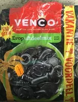 Mängden socker i Drop uitdeelmix zoet zout