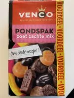 Mängden socker i Pondspak zoet zachte mix