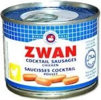 Mängden socker i Zwan Cocktail Sausage