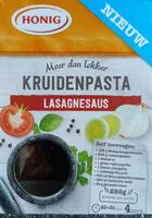 Mängden socker i Kruidenpasta Lasagnesaus