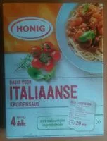 Mängden socker i Basis voor Italiaanse kruidensaus