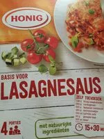 Mängden socker i Basis voor lasagnasaus