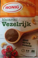 Mängden socker i Macaroni vezelrijk