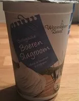 Mängden socker i Crème à fouetter biologique