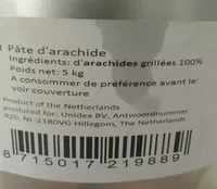 Mängden socker i Pâte d'arachide