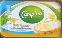 Mängden socker i Campina Halfvolle boter