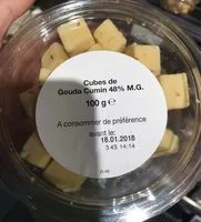 Mängden socker i Cubes gouda cumin