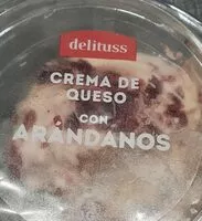Mängden socker i Crema de queso con arandanos