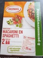 Mängden socker i Basis voir macaroni en spaghetti