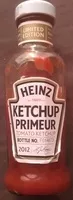 Mängden socker i Ketchup Primeur Heinz