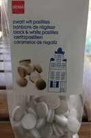 Mängden socker i Zwart wit pastilles