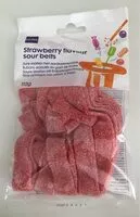 Mängden socker i Strawberry flavour sour belts