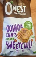 Mängden socker i Quinoa chips organic sweet chili
