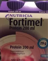 Mängden socker i Nutricia Fortimel Protein Nutriment Saveur Fraise