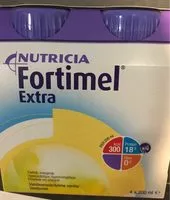 Mängden socker i Fortimel Extra Vanille 4X200ML