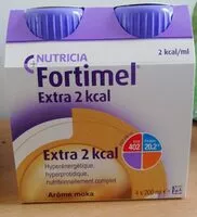 Mängden socker i Fortimel Extra 2kcal Arôme Moka