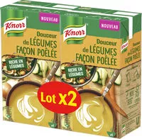 Mängden socker i Knorr Soupe Douceur de Légumes Façon Poêlée 1l Lot x 2