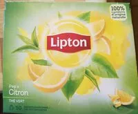 Mängden socker i Lipton Thé Vert Citron 50 sachets