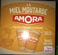Mängden socker i Amora Sauce salade Miel Moutarde carton 50 portions 30 ml