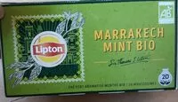 Mängden socker i Lipton Thé Vert Bio Marrakech Mint 20 Sachets Mousseline