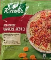 Mängden socker i GeMi - Fix Bolognese Unsere Beste