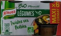 Mängden socker i Bouillon Bio Légumes