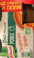 Mängden socker i Knorr Bouillon Marmite Bio Poule x6