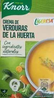 Mängden socker i Ligeresa crema de verduras de la huerta envase 500 ml