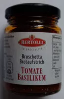 Mängden socker i Bruschetta Brotaufstrich Tomate Basilikum