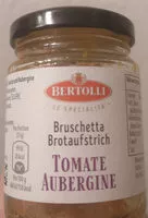 Mängden socker i Bruschetta Brotaufstrich Tomate Aubergine