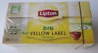 Mängden socker i Lipton Thé Noir Bio Yellow Label 25 Sachets
