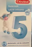 Mängden socker i Lait de croissance 5 Kruidvat