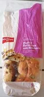 Mängden socker i Butter Brötchen mit Rosinen