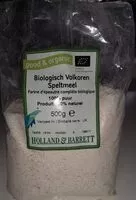 Mängden socker i Biologisch volkoren speltmeel