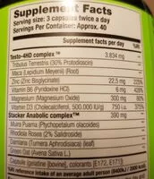 Mängden socker i Stacker Testo 4hd 120caps