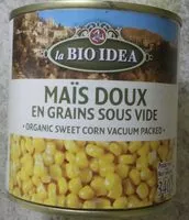 Mängden socker i Maïs doux en grains sous vide