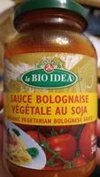 Mängden socker i Sauce bolognaise végétale au soja
